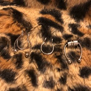 3 PEICE FAKE SEPTUM PIERCINGS